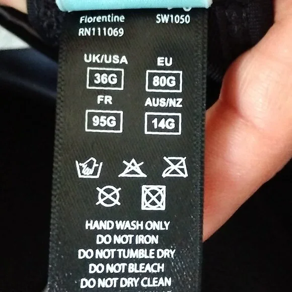 NWOT Panache Swim Florentine Sweetheart Belt Detail One Piece Swimsuit - Picture 13 of 13